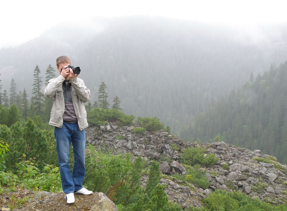 фотограф в тумане