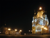 Ночной храм в Хабаровске №2, вариант 2